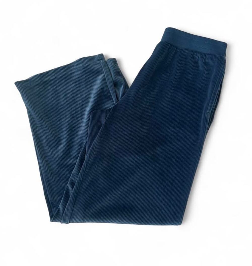 Joyspun Blue Corduroy Wide Leg Pants Medium
